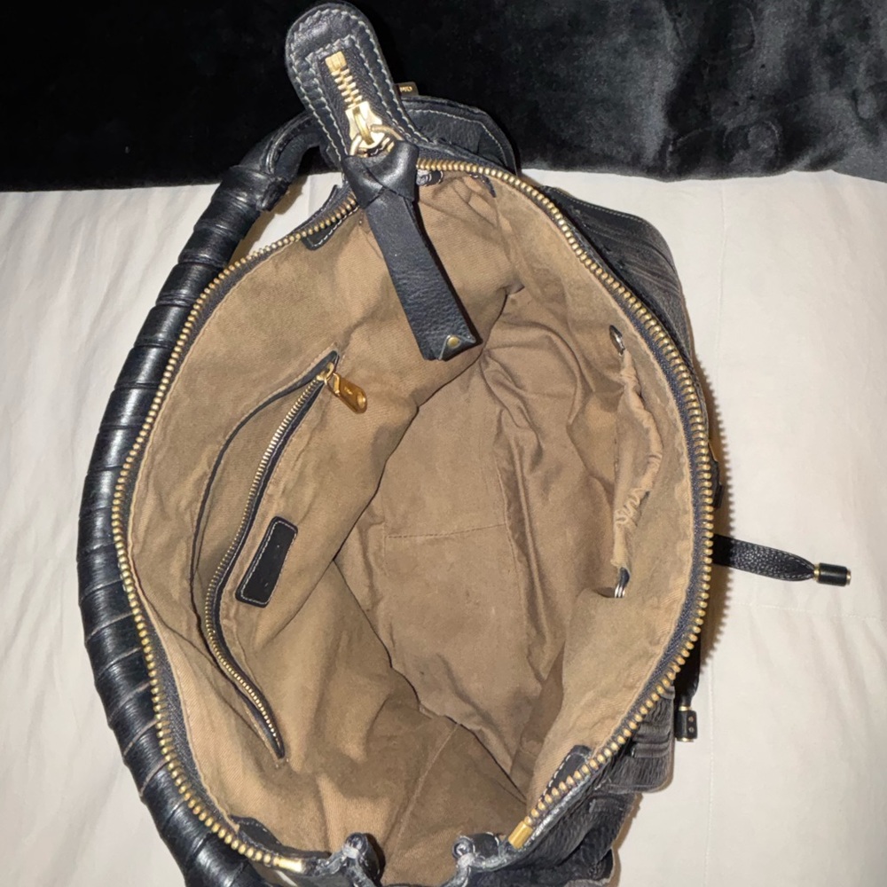 Chloe Elegant Marcie Black Leather Bag - Picture 9 of 16